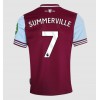 West Ham United Crysencio Summerville #7 Hjemmedrakt 2024-25 Kortermet